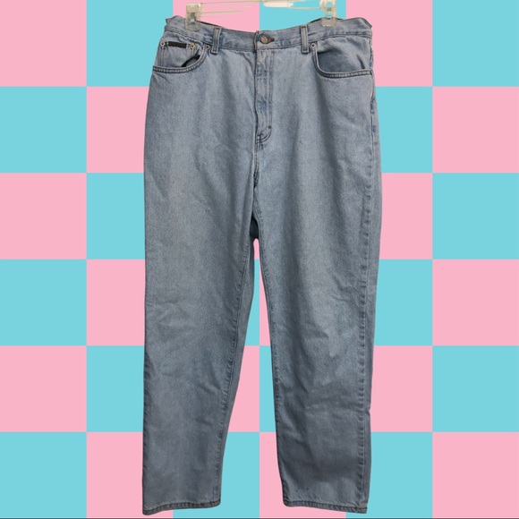 Calvin Klein Jeans Denim - Vintage Calvin Klein light wash denim mom jeans